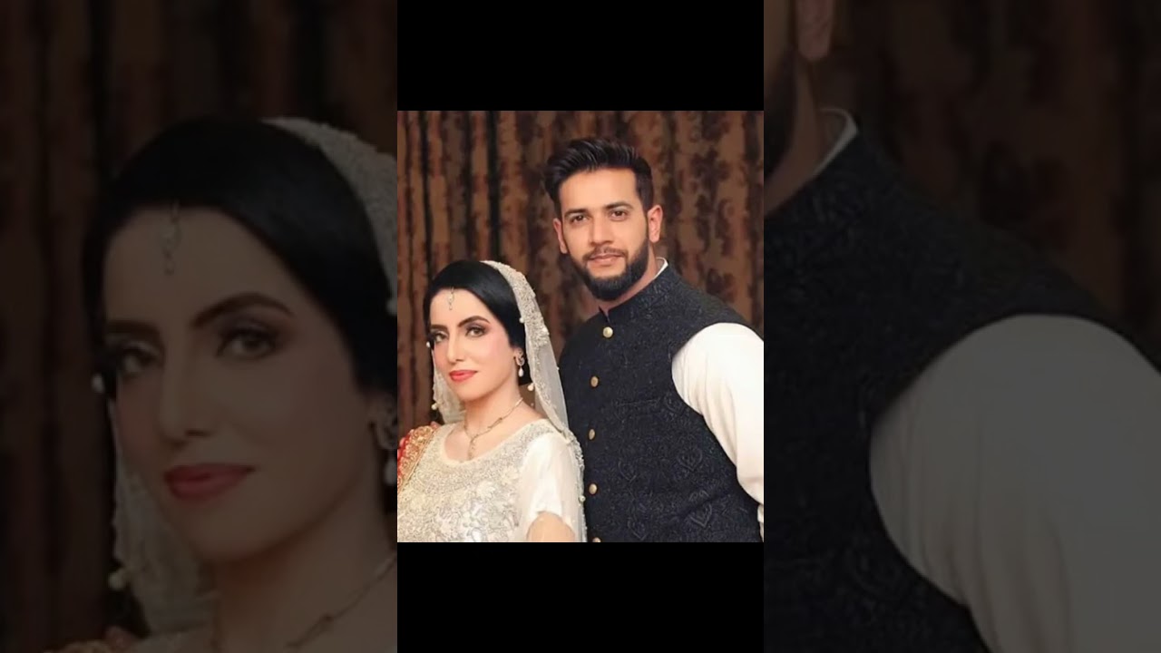 Imad wasim and his beautiful wife 