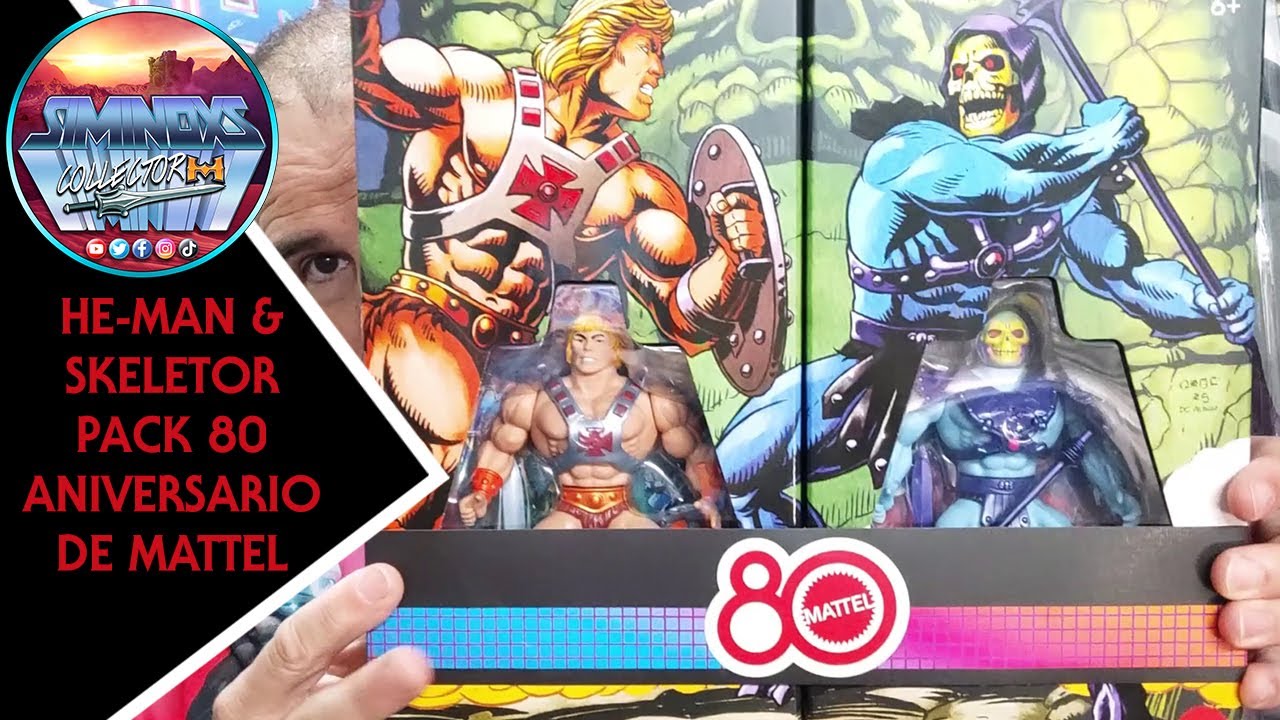 HE-MAN & SKELETOR MOTU PACK 80 ANIVERSARIO DE MATTEL