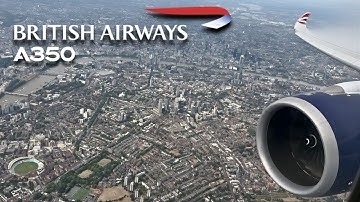 British Airways A350-1000 Landing at London Heathrow (LHR) Runway 27L | Stunning View