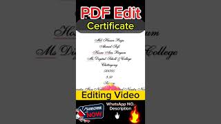 🔥SSC/HSC CERTIFICATE DESIGN #ssc_certificate_design @ssccertificatedesign #shorts #shortsfeed