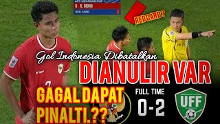 Highlight Indonesia vs Uzbekista AFC U23 | Gol Indonesia dianulir VAR & gagal mendapatkan pinalti