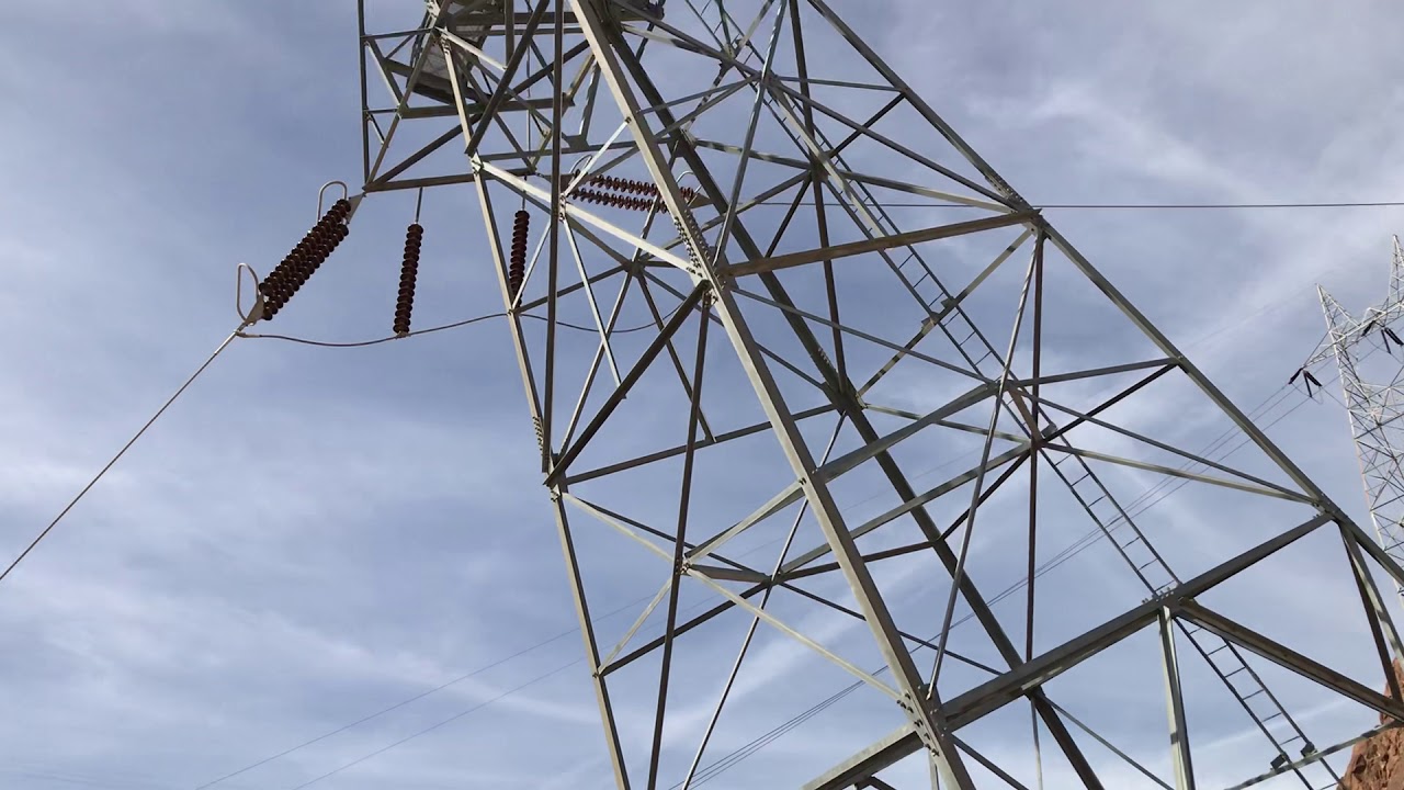 Power lines at the Hoover Dam
