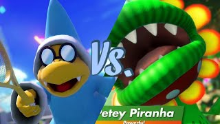 Mario Tennis Aces Kamek Vs. Petey Piranha