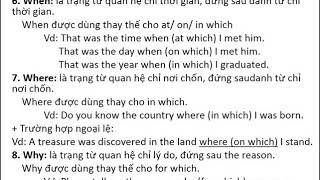 Luyện thi TOEIC: NGỮ PHÁP - BÀI 8/13 - Grammar Unit 8 - MỆNH ĐỀ QUAN HỆ