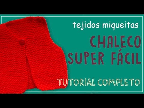 Cómo tejer un chaleco sin costuras para niña (Subtitles available