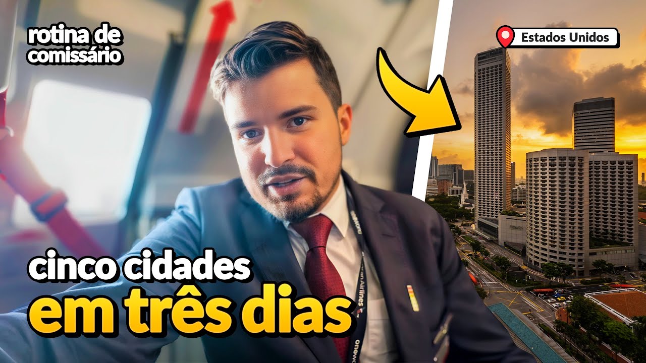 5 CIDADES EM 3 DIAS - ROTINA DE COMISSÁRIO | EUA