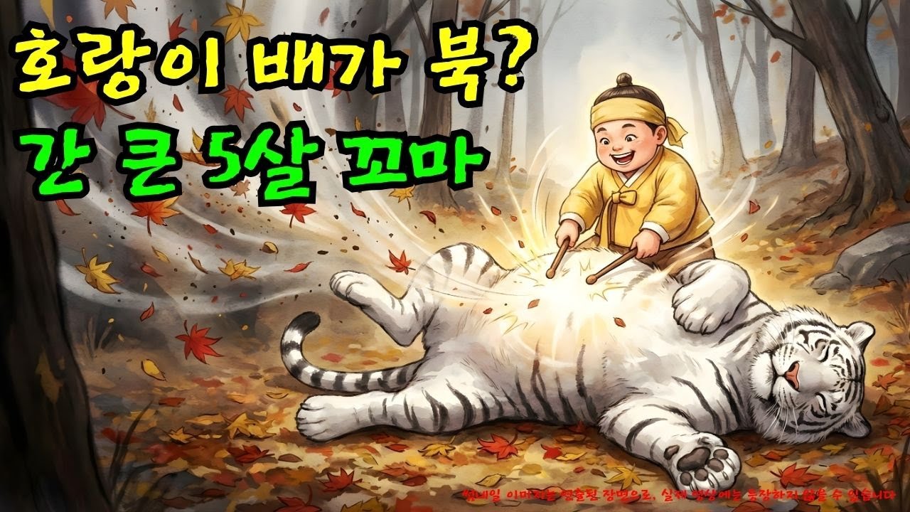 굶주린 호랑이 배를 **'사물놀이 북'**처럼? 5살 꼬마의 기막힌 최후 | 야담 |옛날이야기 |민담 |전설 | 설화