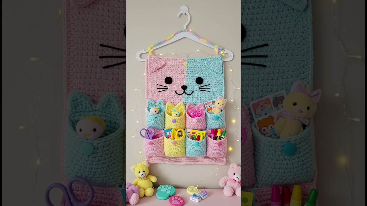 Crochet Wall Organizer IdeasNeed stylish storage that also shows off your crochet skills?