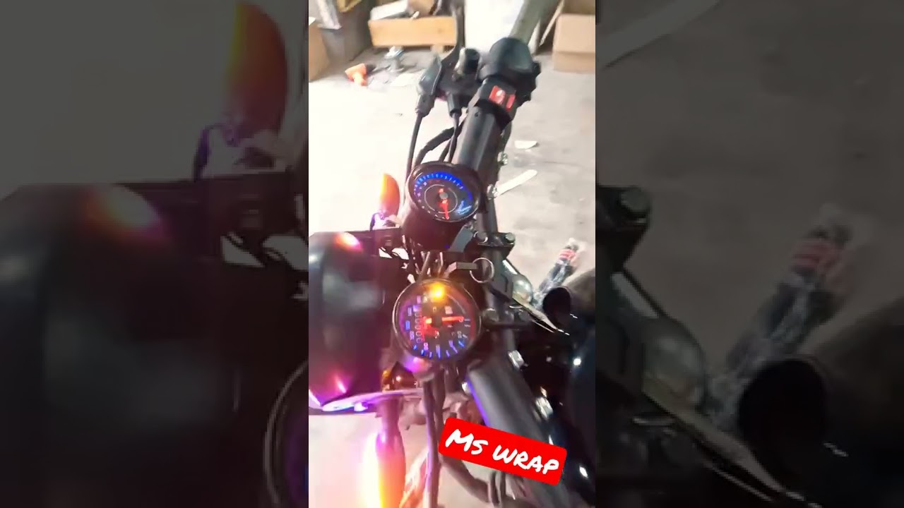hero honda achiever bike modified by ms wrap 