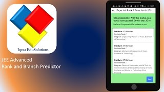IIT JEE Advanced 2018 Rank Predictor