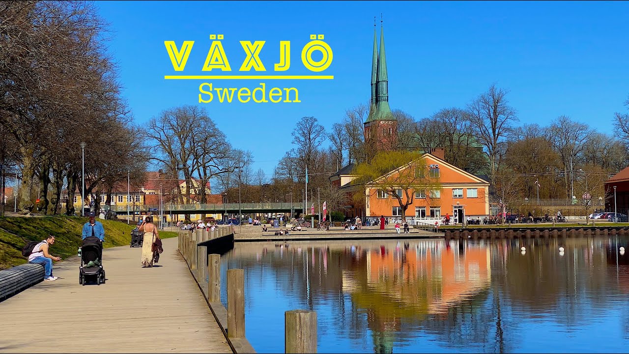Växjö Sweden presentation video, walking tour - 4K  #växjö  #småland  #sweden  #walkingtour