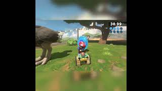 Gather Up Blue Coins At The Riverside Safari Mario P-Switch Mario Kart World