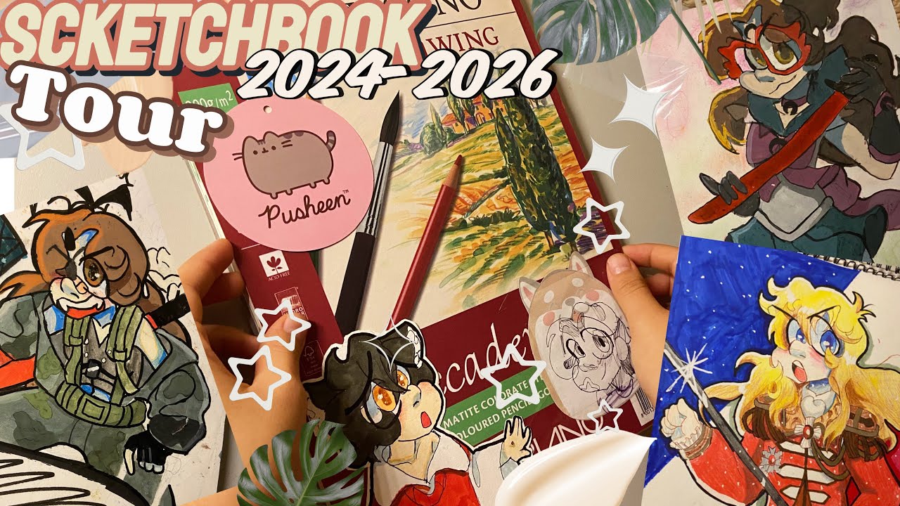 ⭐️✨SKETCHBOOK TOUR 2024-2026✨⭐️•HACIENDO ÚLTIMO DIBUJO✍️🎨
