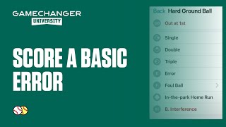 Error (One Fielder) | GameChanger University screenshot 3