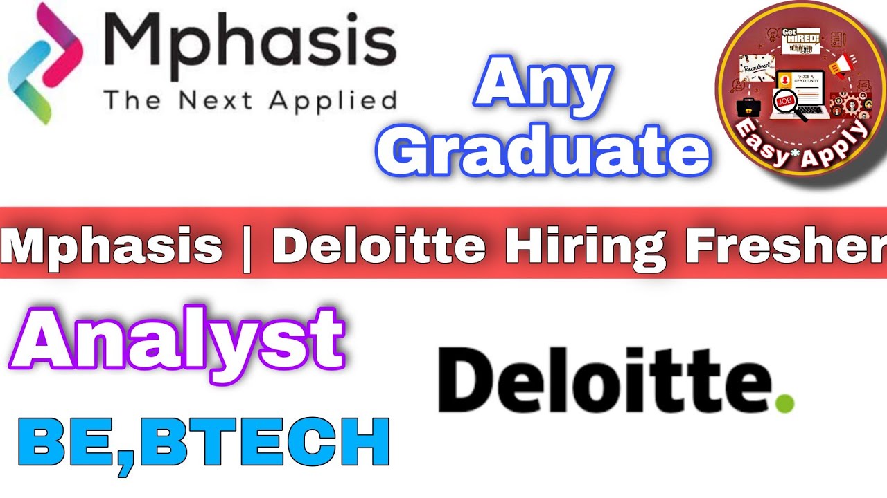 Latest Off Campus Hiring Deloitte- Analyst- User Support  | Mphasis -TECHNICAL SUPPORT ENGINEER -SD