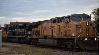 New York Central Heritage Unit And Union Pacific 6893 - Westbound Manifest - Dekalb Il