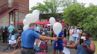 John Lewis remembrance balloon release.
