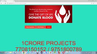 Blood Bank Management System Using Java (UPDATED)-1Crore Projects