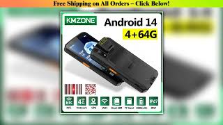 First Look MTK6765 PDA Terminal Android 14 with NFC 4G64G Wifi GPS 1D 2D QR Barcode Scanner Reader•