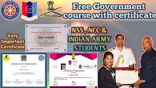 Government Certificate Free Certificate Sports Certificate I Mygov Certificate Nss Certificate