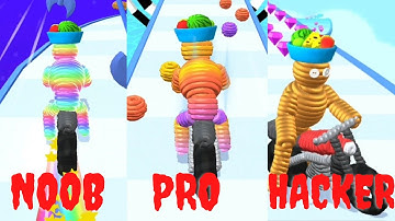 Noob vs Pro vs Hacker in Rope Man || Level 69 to 79