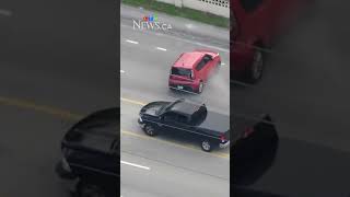 Wild police chase of bank robbery suspect in Florida