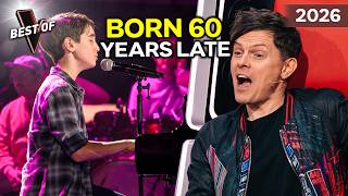 He Sang a 1965 French Classic at 12... While Playing Piano Live [4K] | The Voice