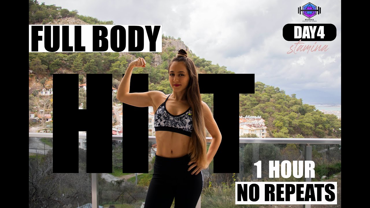 1 Hour Full Body No Repeat HIIT Workout (DAY 4 STAMINA) # ...