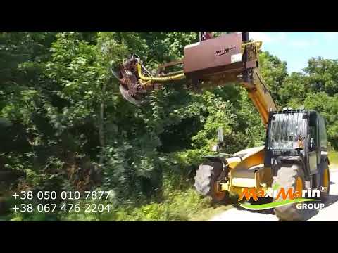 Обрізувач лісосмуг, дерев на навантажувач, відео 2