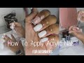 How To Apply Acrylic Nails for Beginner&#39;s 💅🏽