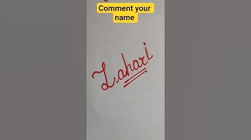✨ Cursive Name Art | Stylish Name Writing in Cursive | Calligraphy for Beginners #shorts #Lahari