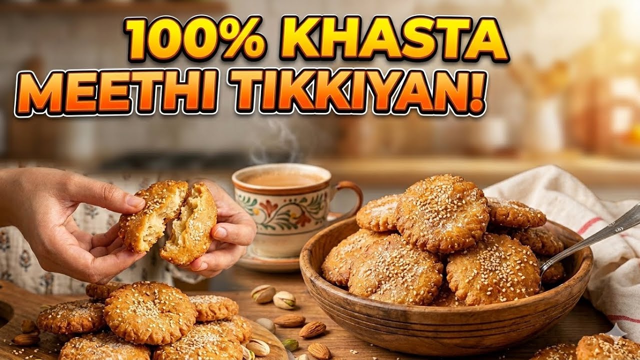 Ramazan Series:Episode 14 | Meethi Tikiyan Recipe | Khasta Mazesar tikiyon ki Recipe 🌙