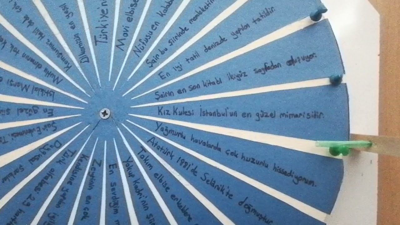 Türkçe Eğitimi Anabilim Dalı/ #Materyal Tasarımı/ #Nesnel ve Öznel Anlatım çarkı