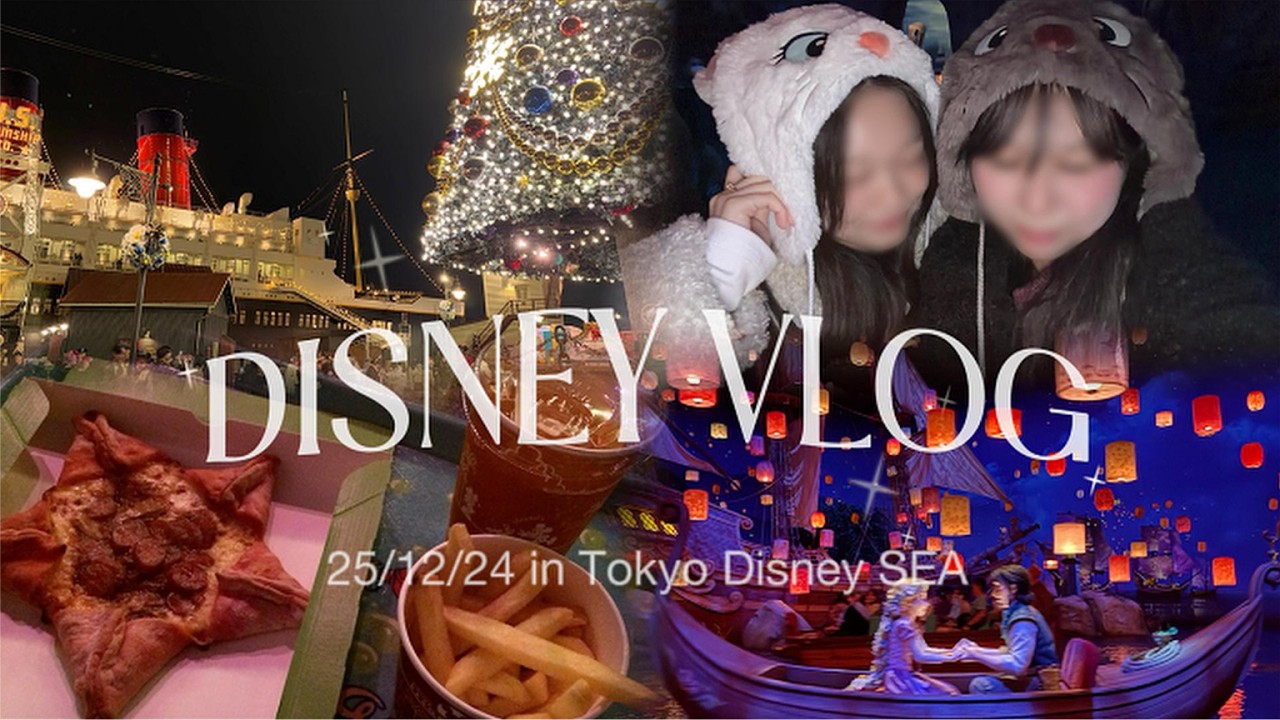 【𝐯𝐥𝐨𝐠】極寒の雨ディズニー🎄🎅🏻 | 도쿄 디즈니씨 브이로그
