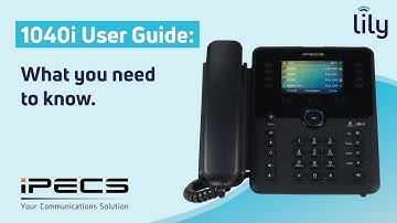 iPECS 1040i | Handset User Guide