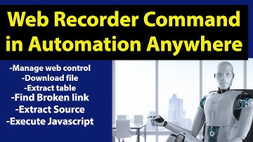 Web Recorder command in Automation anywhere - Smart Recorder