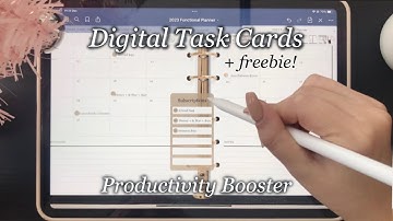 Digital Planning Hack to be More Efficient Make your digital planner extra functional aka task cards