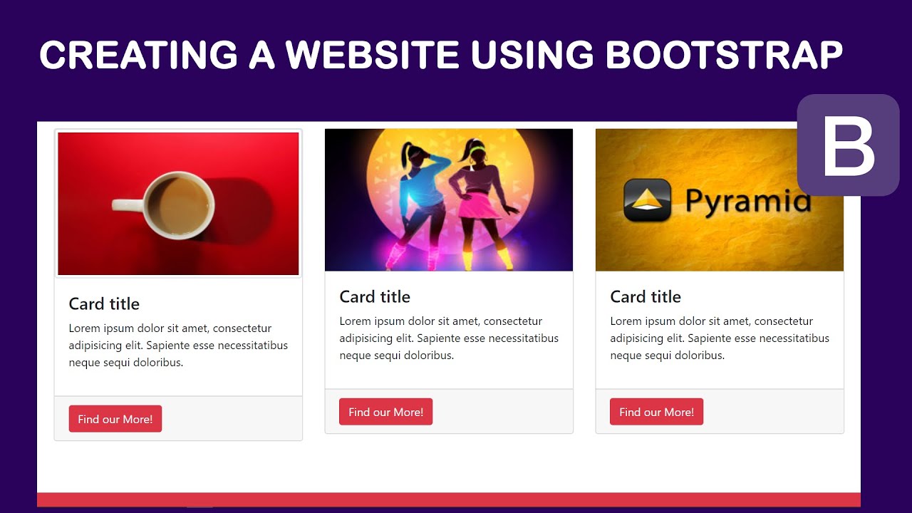 how to create a web page using bootstrap 4