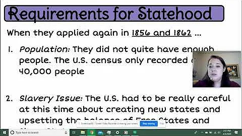 Struggle for Statehood: State Requirements