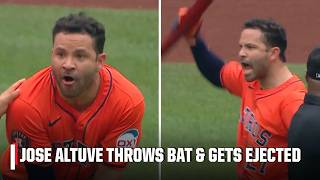 😱 JOSE ALTUVE EJECTED after showing frustration with umpire's call 👀 | ESPN MLB