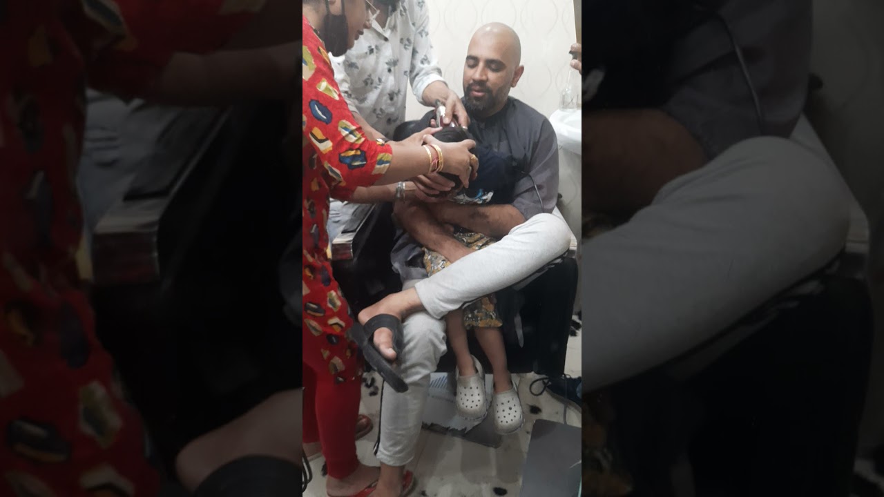 Kid hair cut drama. Ishaan cry while hair cut. Tantrum haircut, haircut