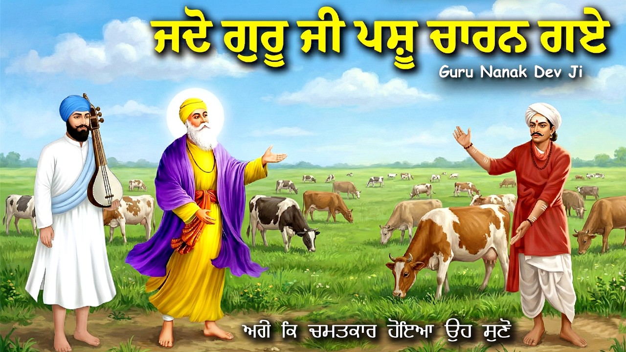 ਸਾਖੀ ਜਦੋ ਗੁਰੂ ਜੀ ਪਸ਼ੂ ਚਾਰਨ ਗਏ | Guru Nanak Dev Ji Itihas | Ikk Rang