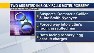 UPDATE police arrest two suspects in connection with Sioux Falls motel robbery