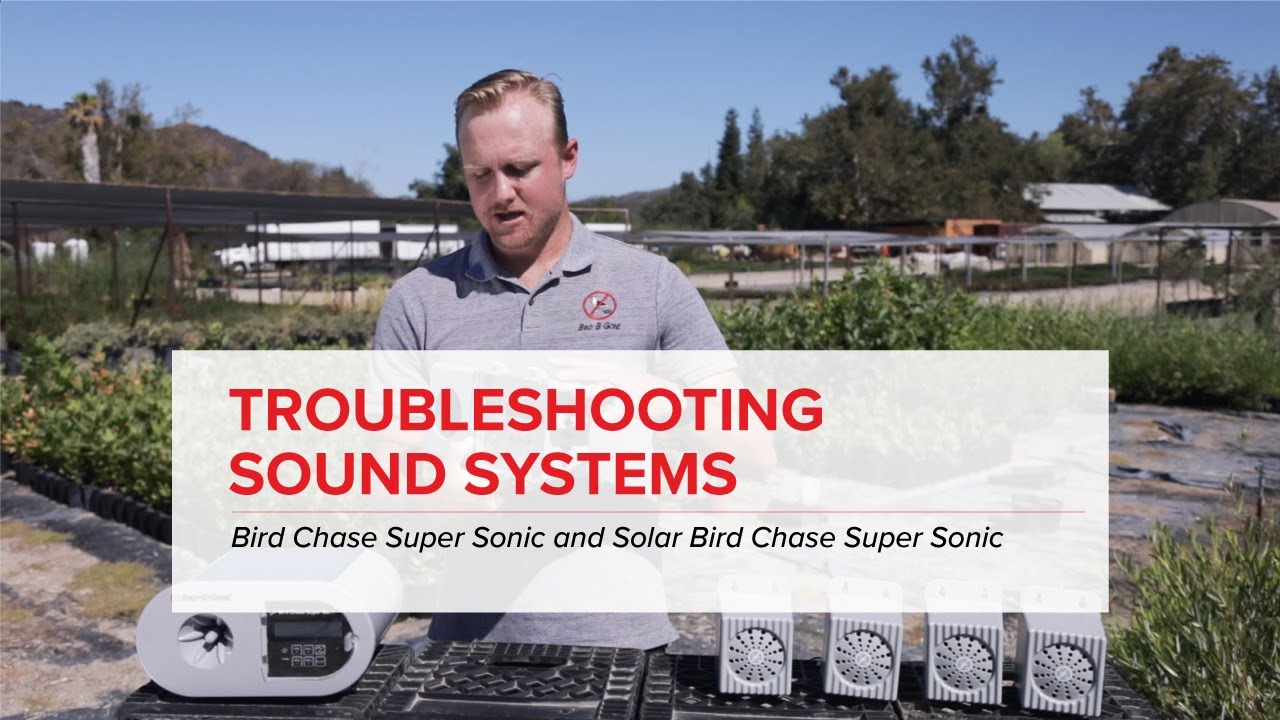 TROUBLESHOOTING YOUR BIRD CHASE SUPER SONIC UNIT Solar UR58