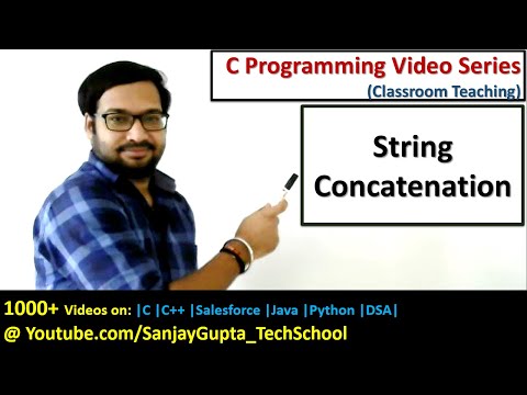 String Concatenation in C language | C programming video tutorials series