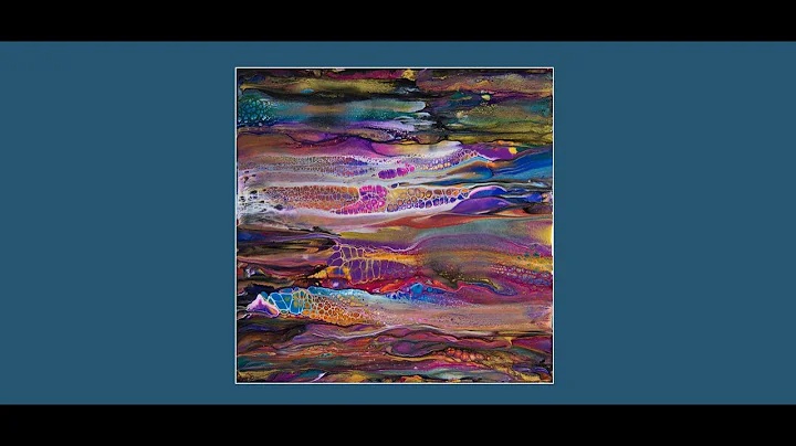 #8536 Supremely Colorful Prizm Pour Swipe Contemporary Art Fluid Acrylics 1.27.2022intuitive art