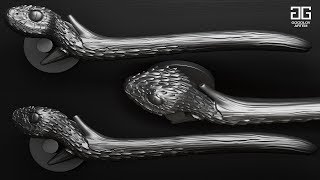 картинка: №54. Modeling the door handles 
