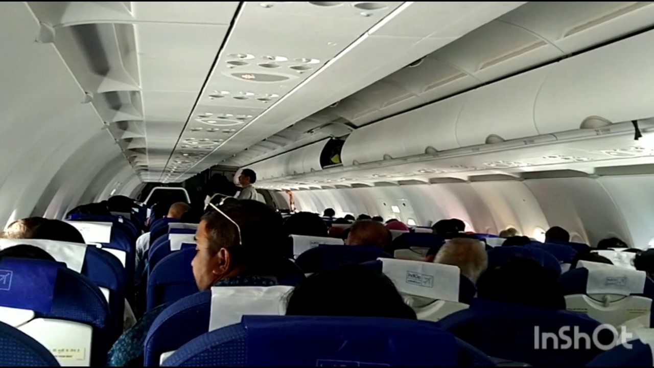 Inside view of indiGo Flight from Jodhpur to Ahmedabad