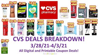 CVS Deals Breakdown 3/28/21-4/3/21! Glitches! Timestamp in Comments! All Digital & Printable Deals!