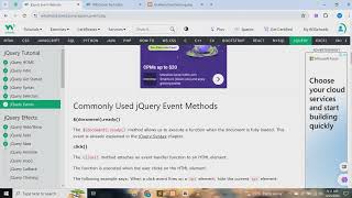 JQuery quick revision W3school